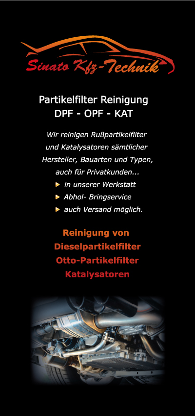 Partikelreinigung DPF - OPF - KAT